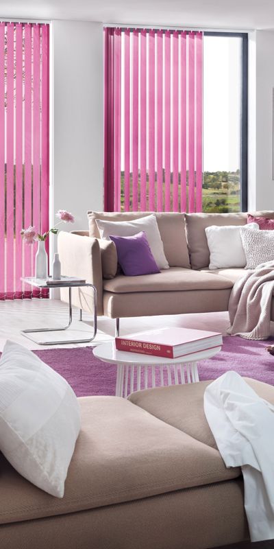 Vertikal Wohnzimmer Rosa
